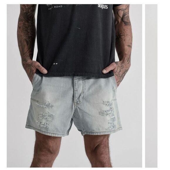 One Teaspoon Revolve London Mr Blonde Jean Shorts Size 28 - Picture 2 of 10